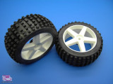 Tyres on wheels off road